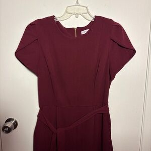 Calvin Klein Burgundy Jumpsuit